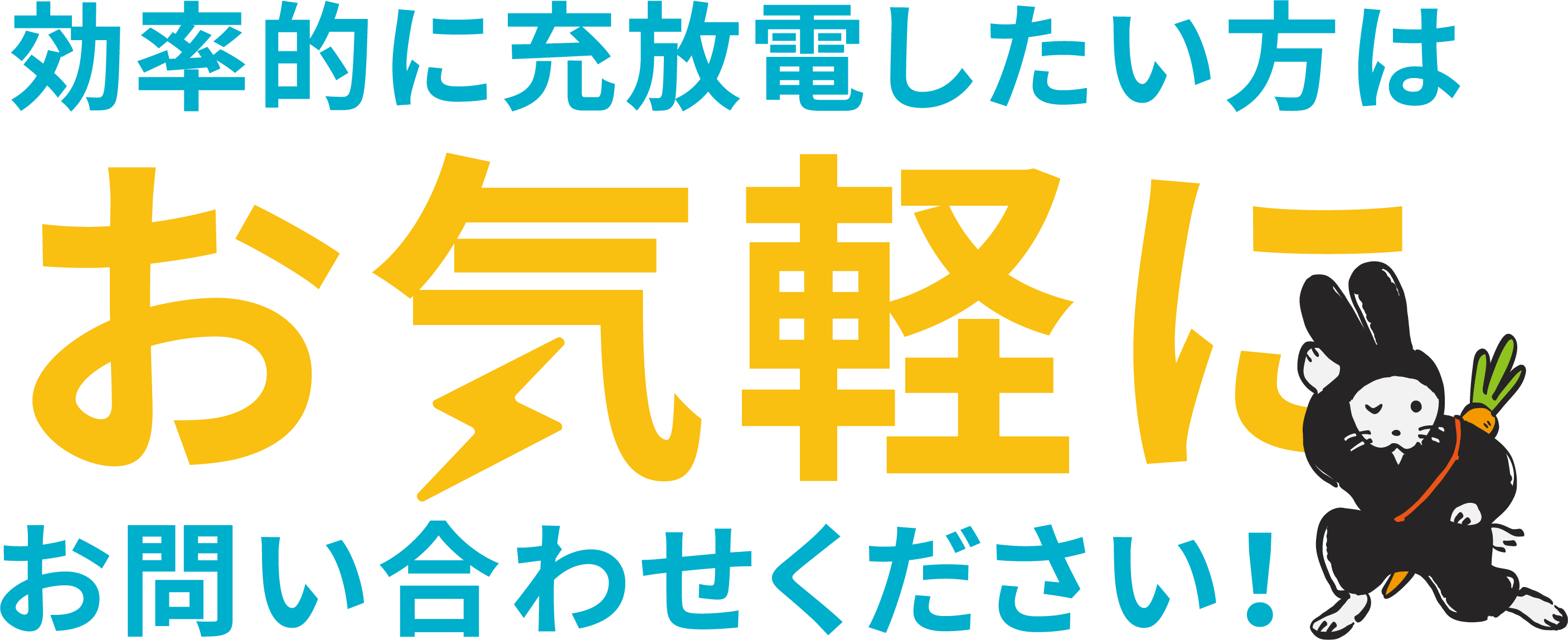 効率的に充放電したい方はお気軽にお問い合わせください!